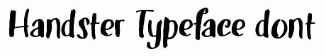 Handster Typeface