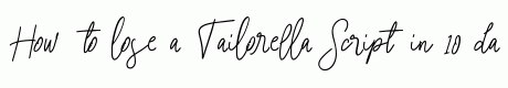 Tailorella Script