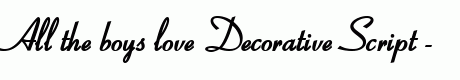 Decorative Script - FONTYPE
