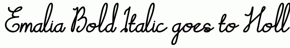 Emalia Bold Italic