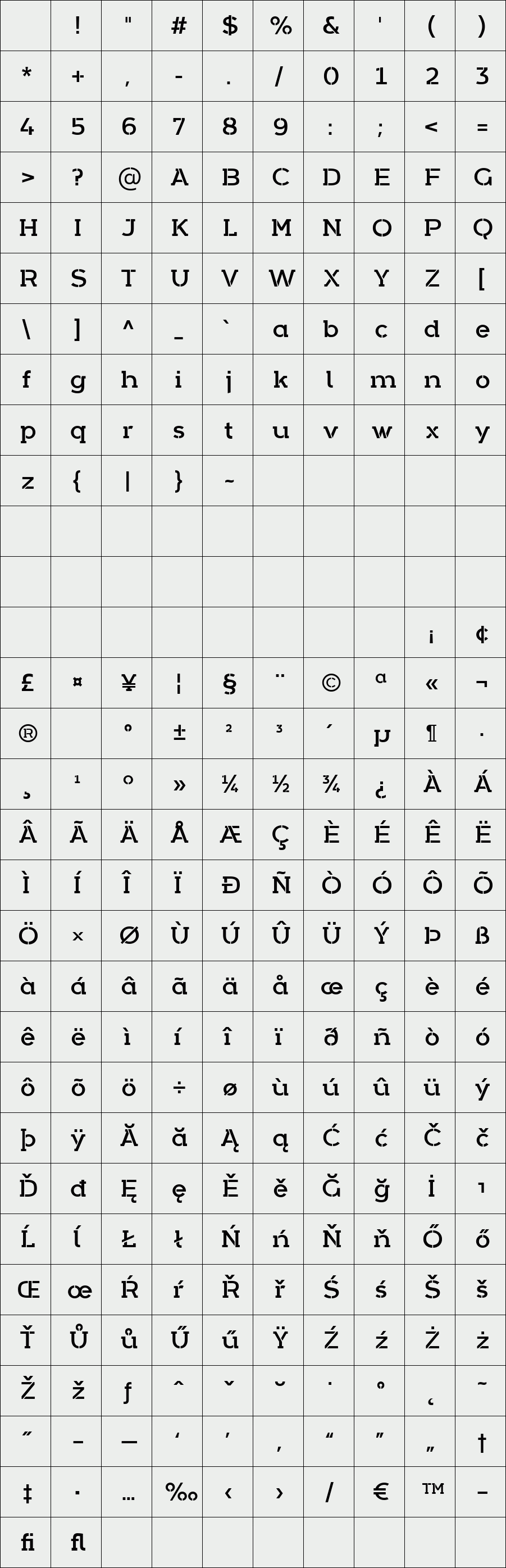 Arkibal Serif Stencil Regular