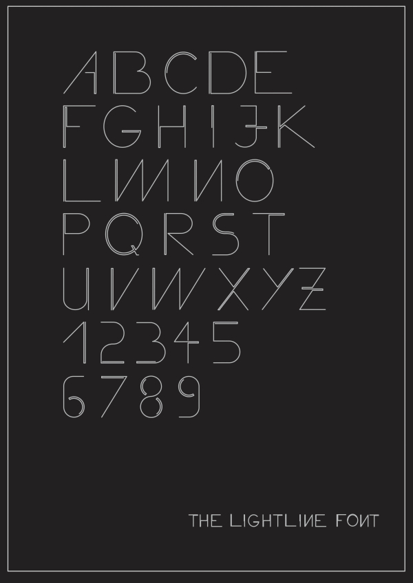 The Lightline Font