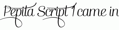 Pepita Script 1