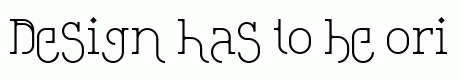 Loopita complex font