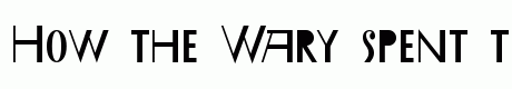 Wary