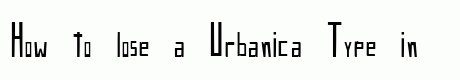 Urbanica Type