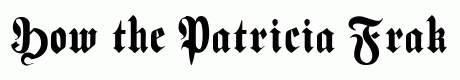 Patricia Fraktur