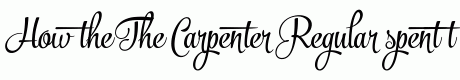 The Carpenter Regular