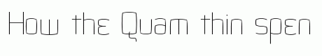 Quam thin