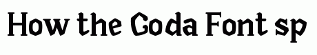 Goda Font