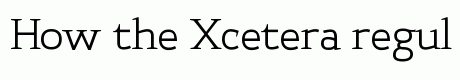 Xcetera regular