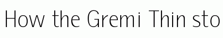 Gremi Thin