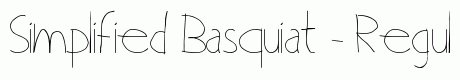 Simplified Basquiat - Regular