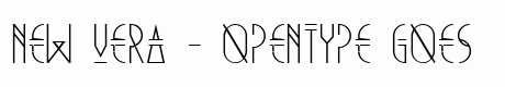New Vera - OpenType