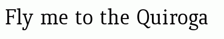 Quiroga Serif Regular