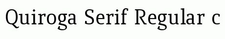 Quiroga Serif Regular