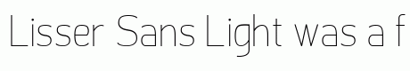 Lisser Sans Light