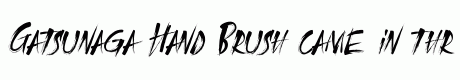 Gatsunaga Hand Brush