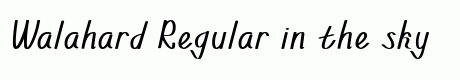 Walahard Regular