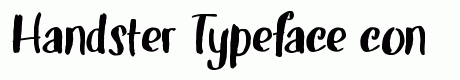 Handster Typeface