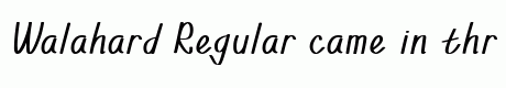 Walahard Regular