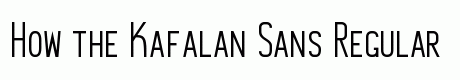 Kafalan Sans Regular