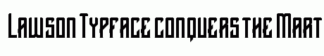 Lawson Typface