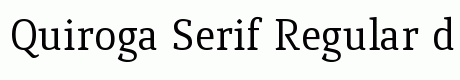 Quiroga Serif Regular