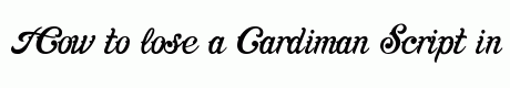 Cardiman Script