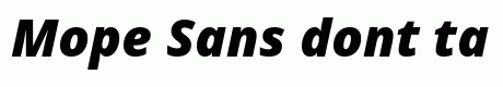 Mope Sans