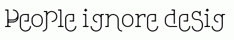 Loopita complex font
