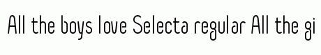 Selecta regular