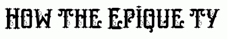 Epique typeface