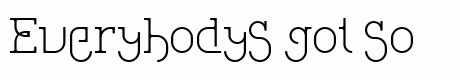 Loopita complex font