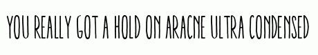 Aracne Ultra Condensed Regular