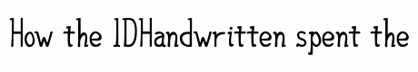 IDHandwritten