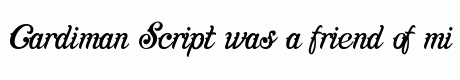 Cardiman Script