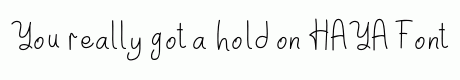 HAYA Font