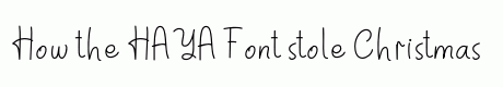 HAYA Font