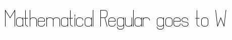 Mathematical Regular