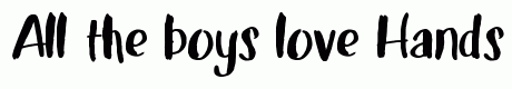 Handster Typeface