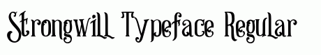 Strongwill Typeface Regular
