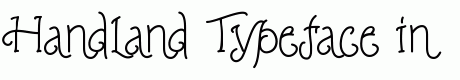 Handland Typeface