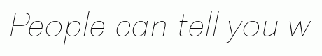 Thin Oblique