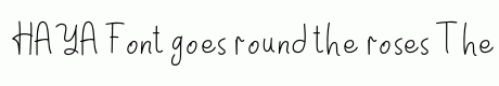 HAYA Font