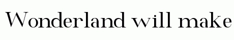 Wonderland