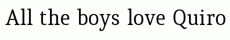 Quiroga Serif Regular