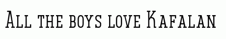 Kafalan Serif Regular