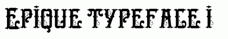 Epique typeface