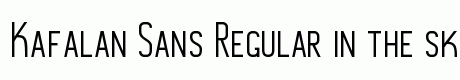 Kafalan Sans Regular